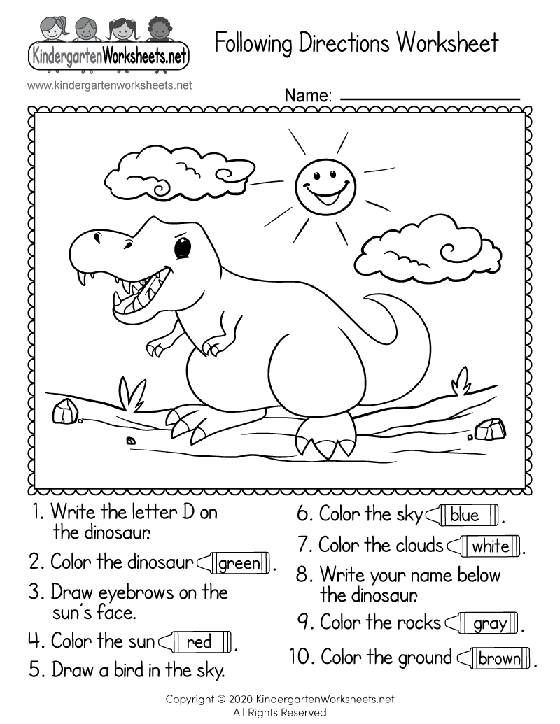 Following Directions Worksheet Free Printable Digital amp PDF Following Directions Worksheet Free Printable Digital amp PDF