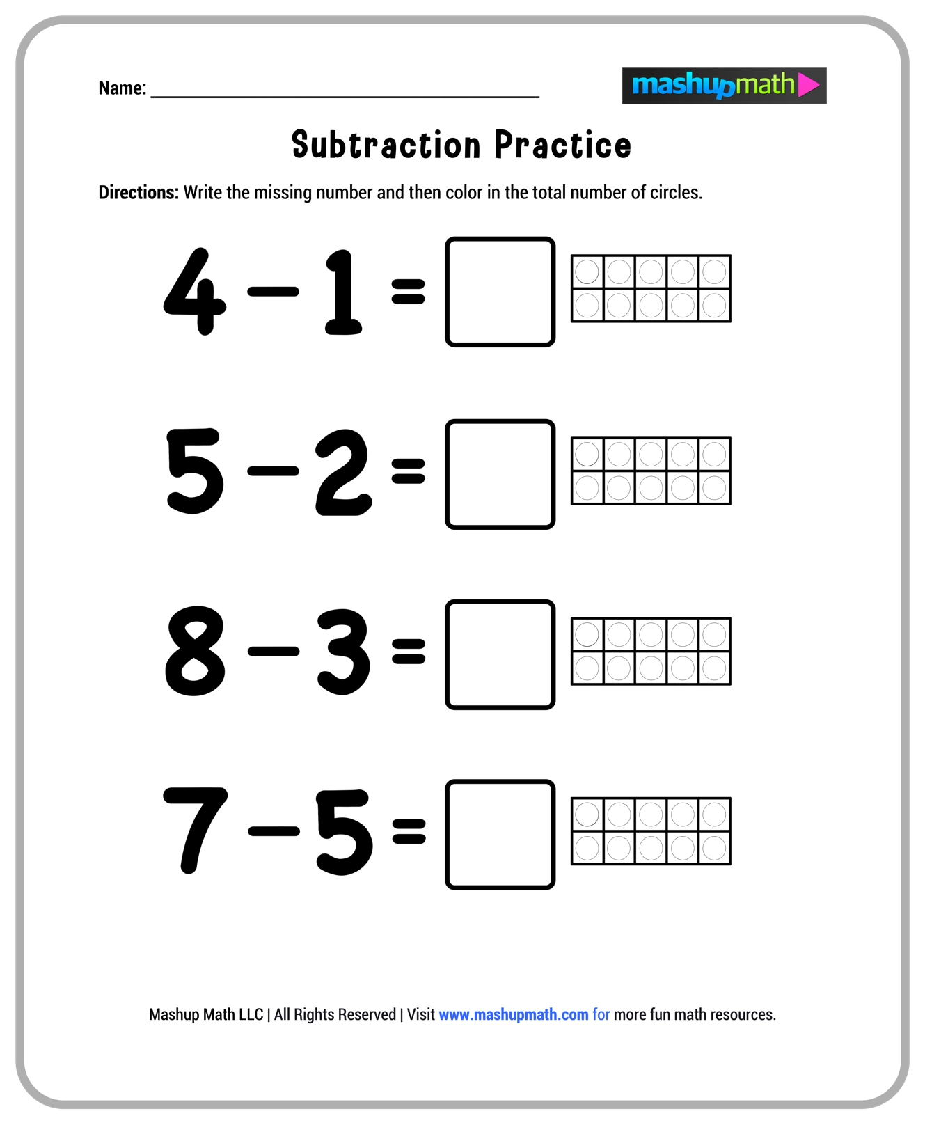 Free 1st Grade Math Worksheets Printable W Answers Mashup Math Free 1st Grade Math Worksheets Printable W Answers Mashup Math
