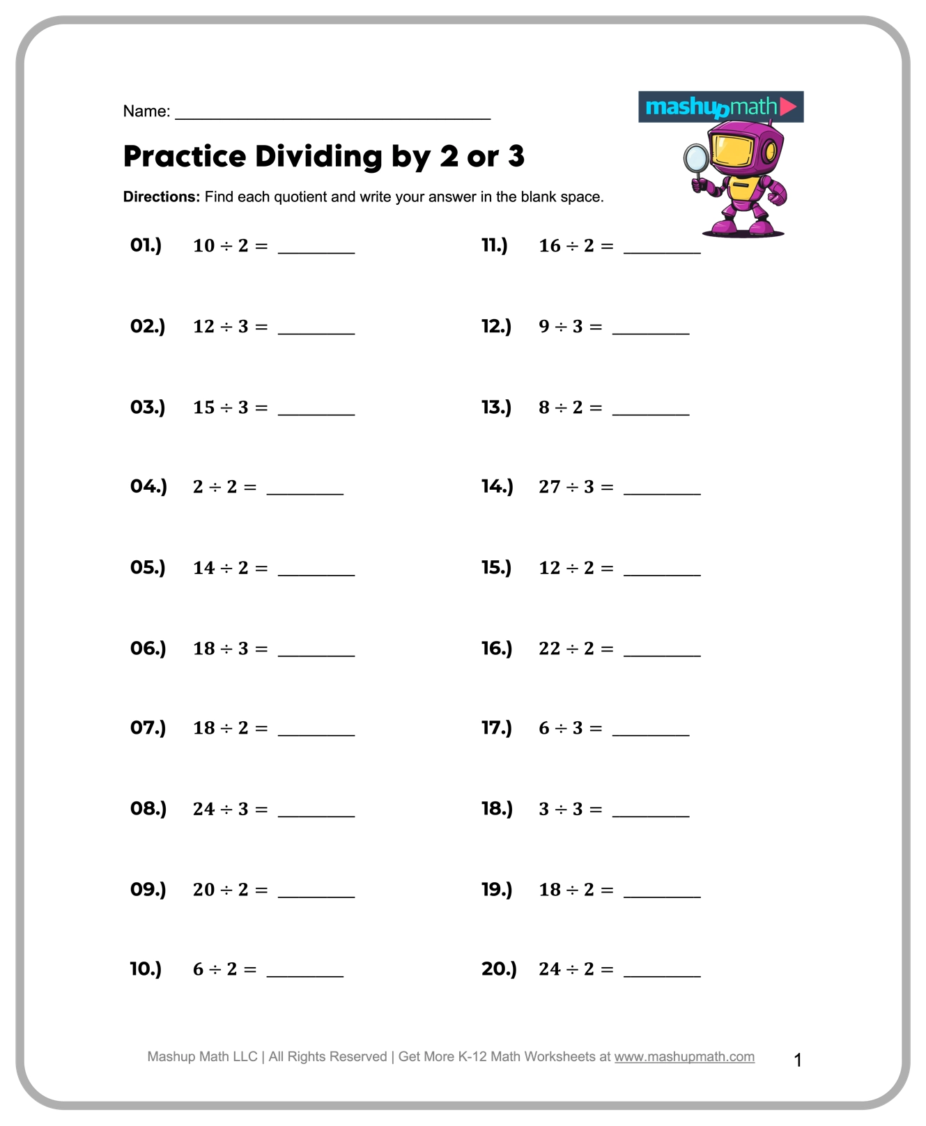 Free 3rd Grade Math Worksheets Printable W Answers Mashup Math Free 3rd Grade Math Worksheets Printable W Answers Mashup Math