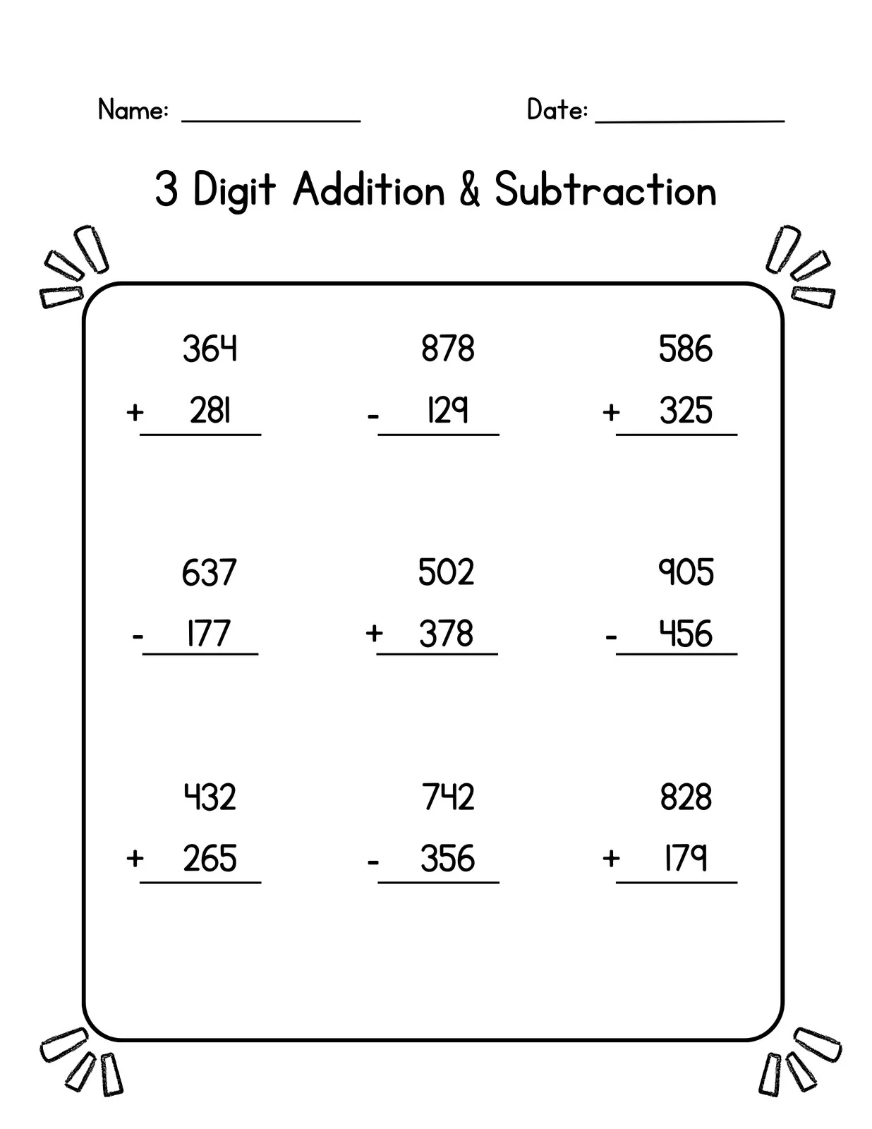 Free 3rd Grade Math Worksheets To Customize Canva Free 3rd Grade Math Worksheets To Customize Canva