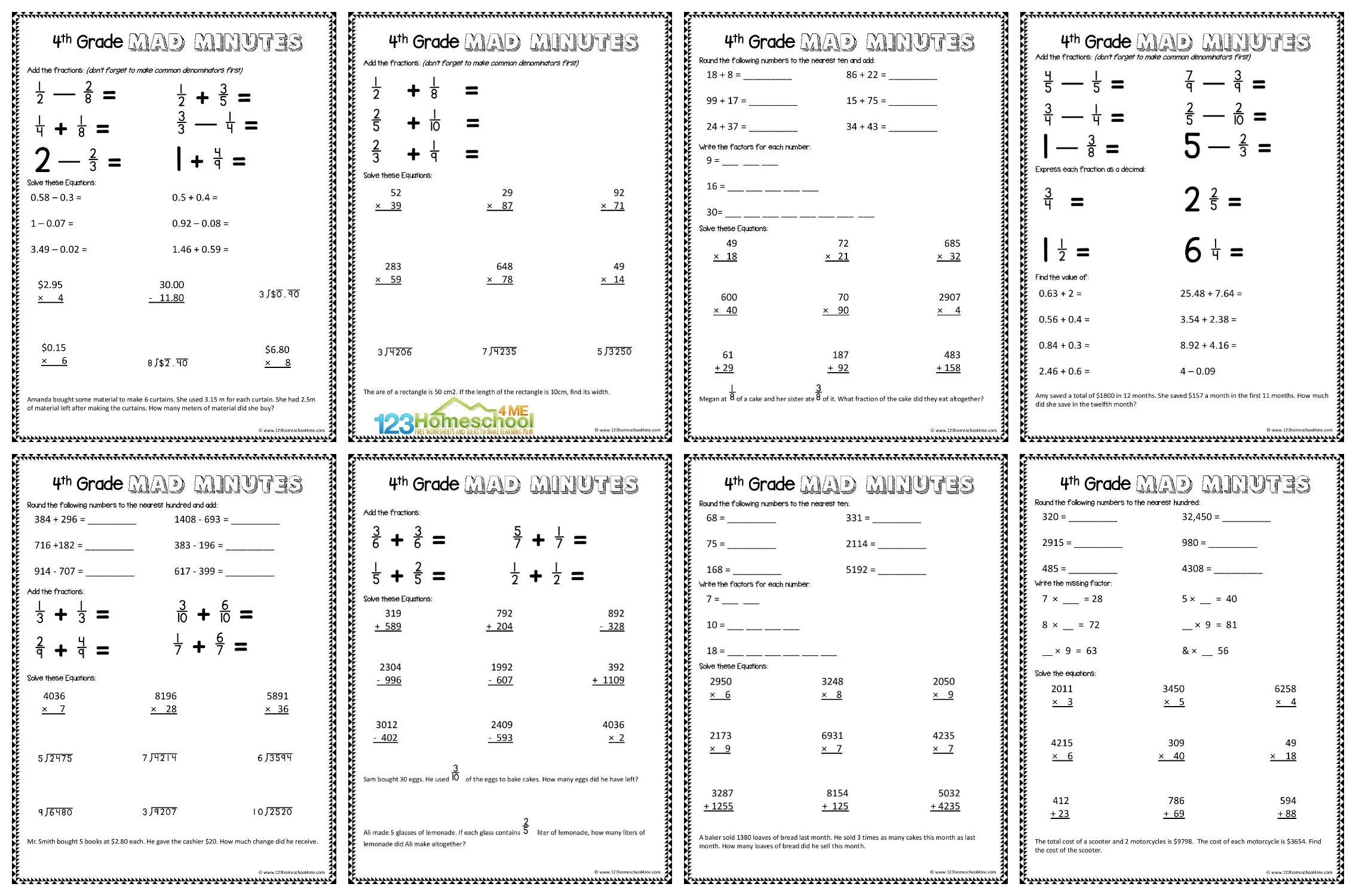 Free Printable Worksheets For 4th Grade Free Printable Worksheets For 4th Grade
