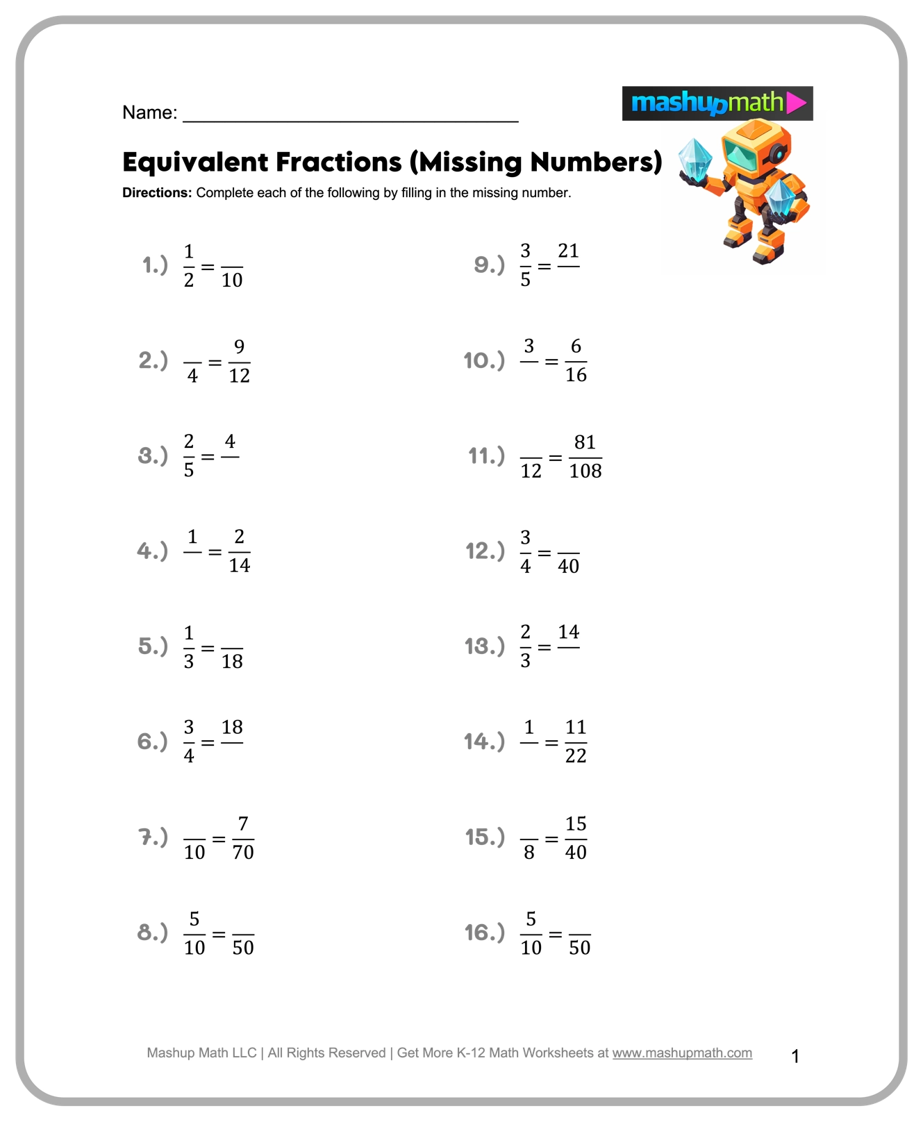 Free 6th Grade Math Worksheets Printable W Answers Mashup Math Free 6th Grade Math Worksheets Printable W Answers Mashup Math