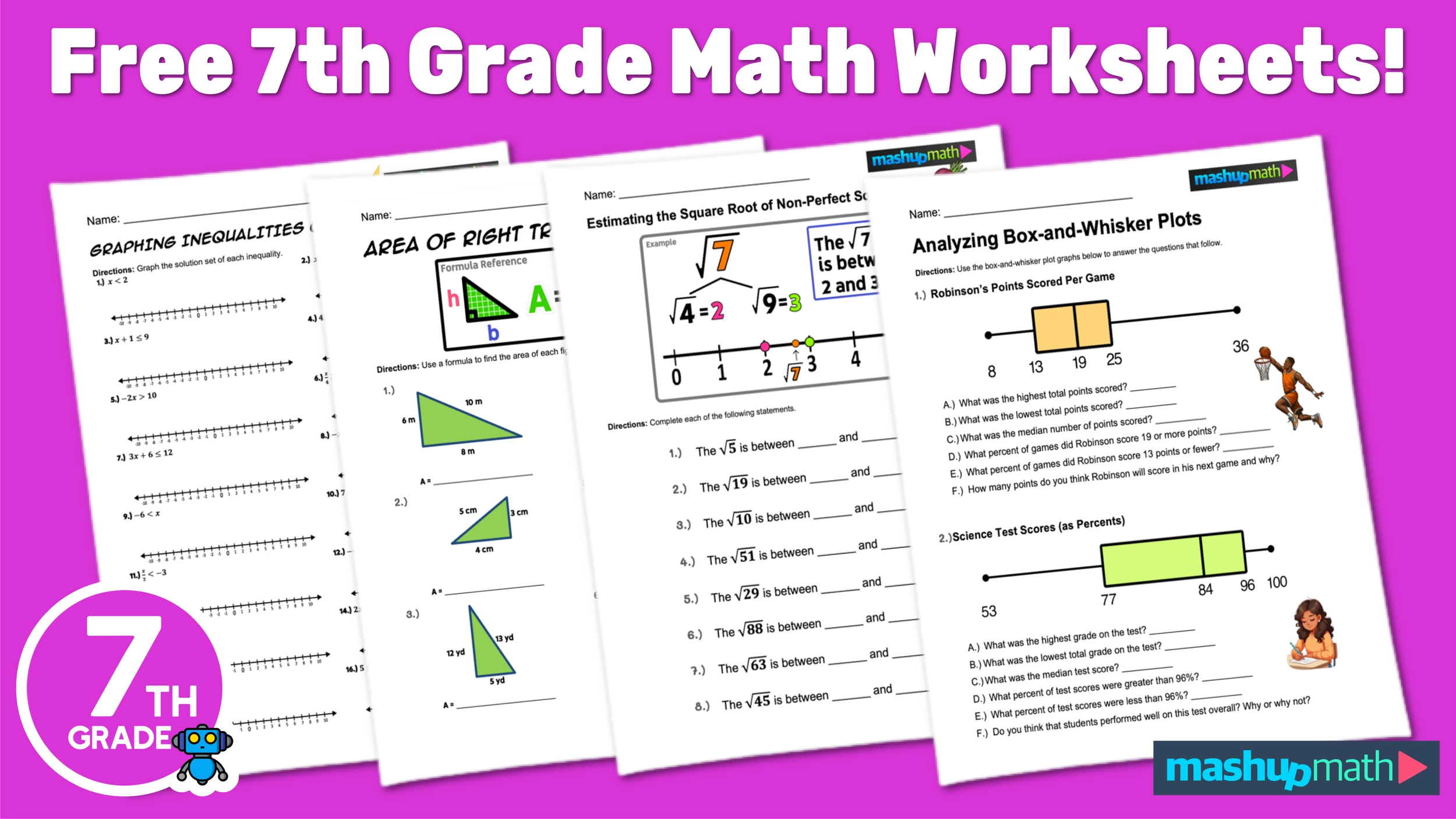 7th Grade Printable Worksheets 7th Grade Printable Worksheets