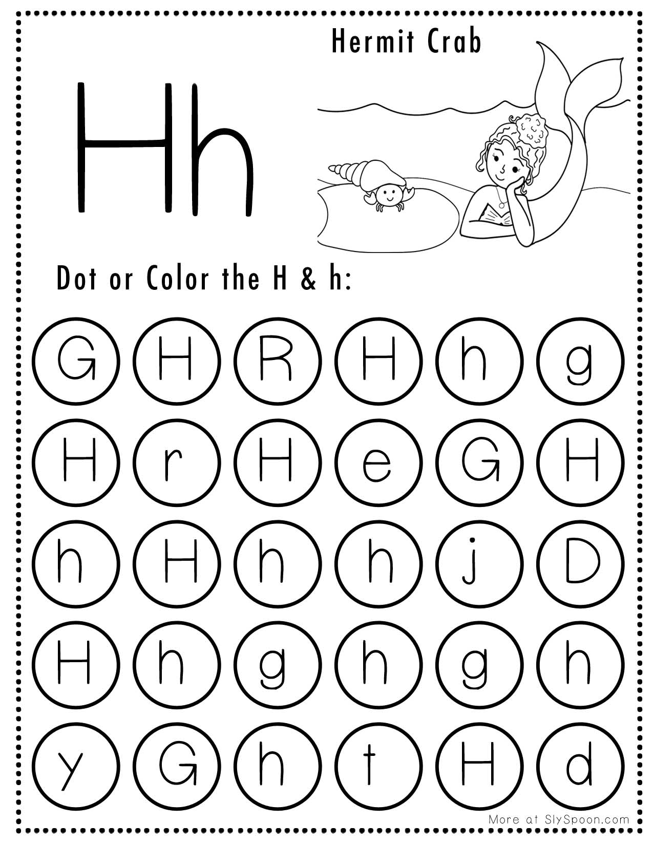 Letter H Printable Worksheets Letter H Printable Worksheets