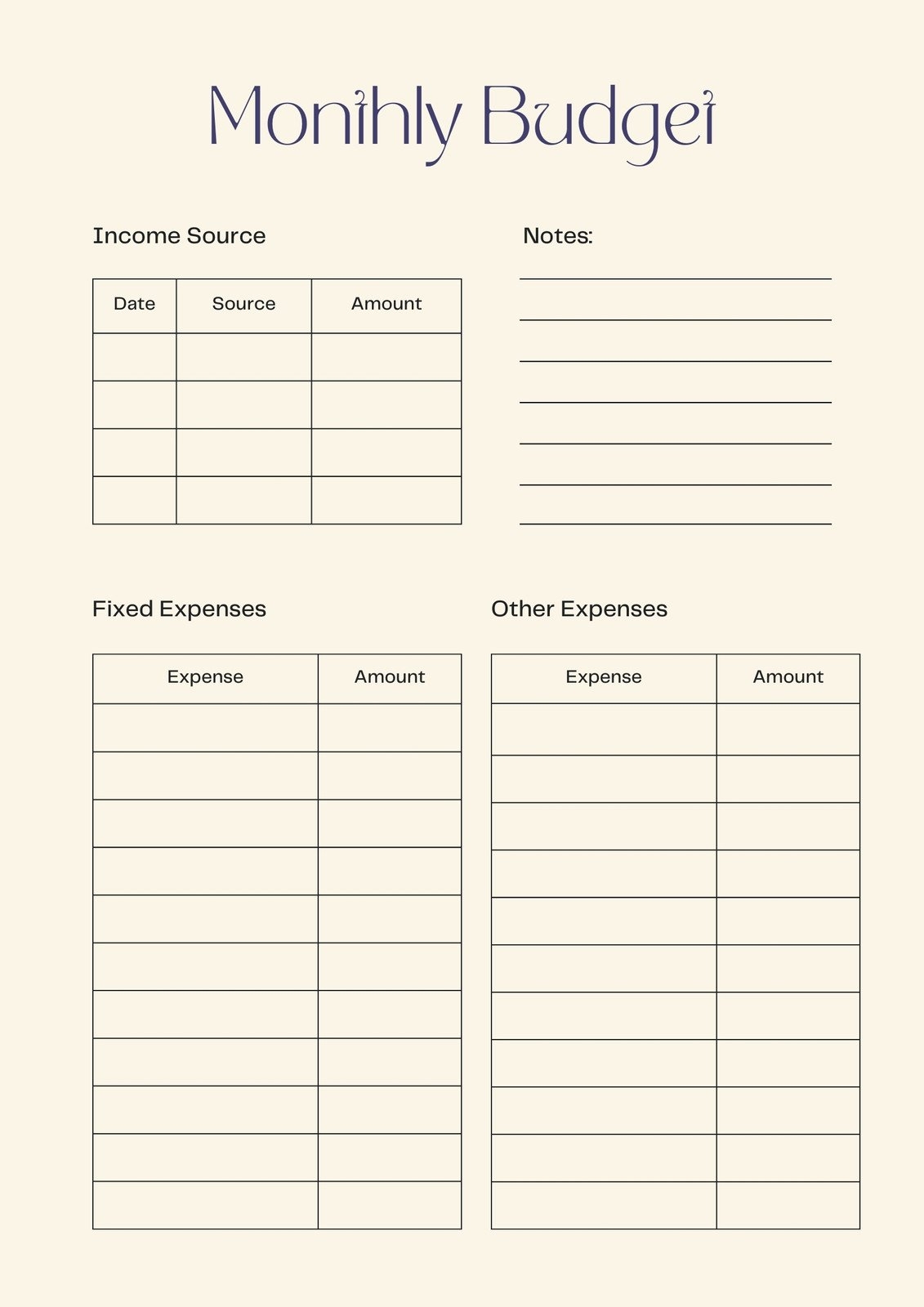 Free Printable Monthly Budgeting Worksheets Free Printable Monthly Budgeting Worksheets