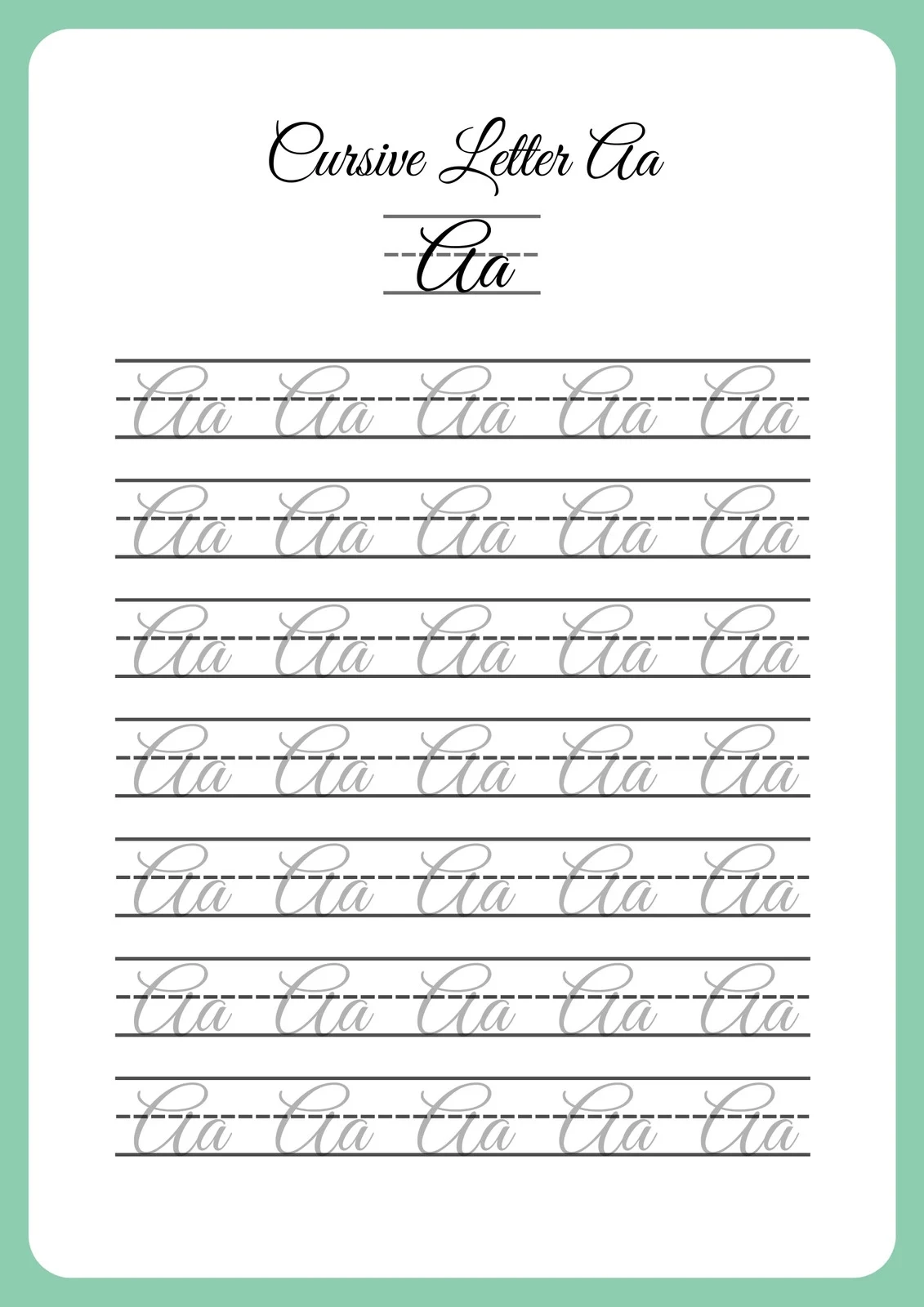 Cursive Handwriting Printable Worksheets Cursive Handwriting Printable Worksheets