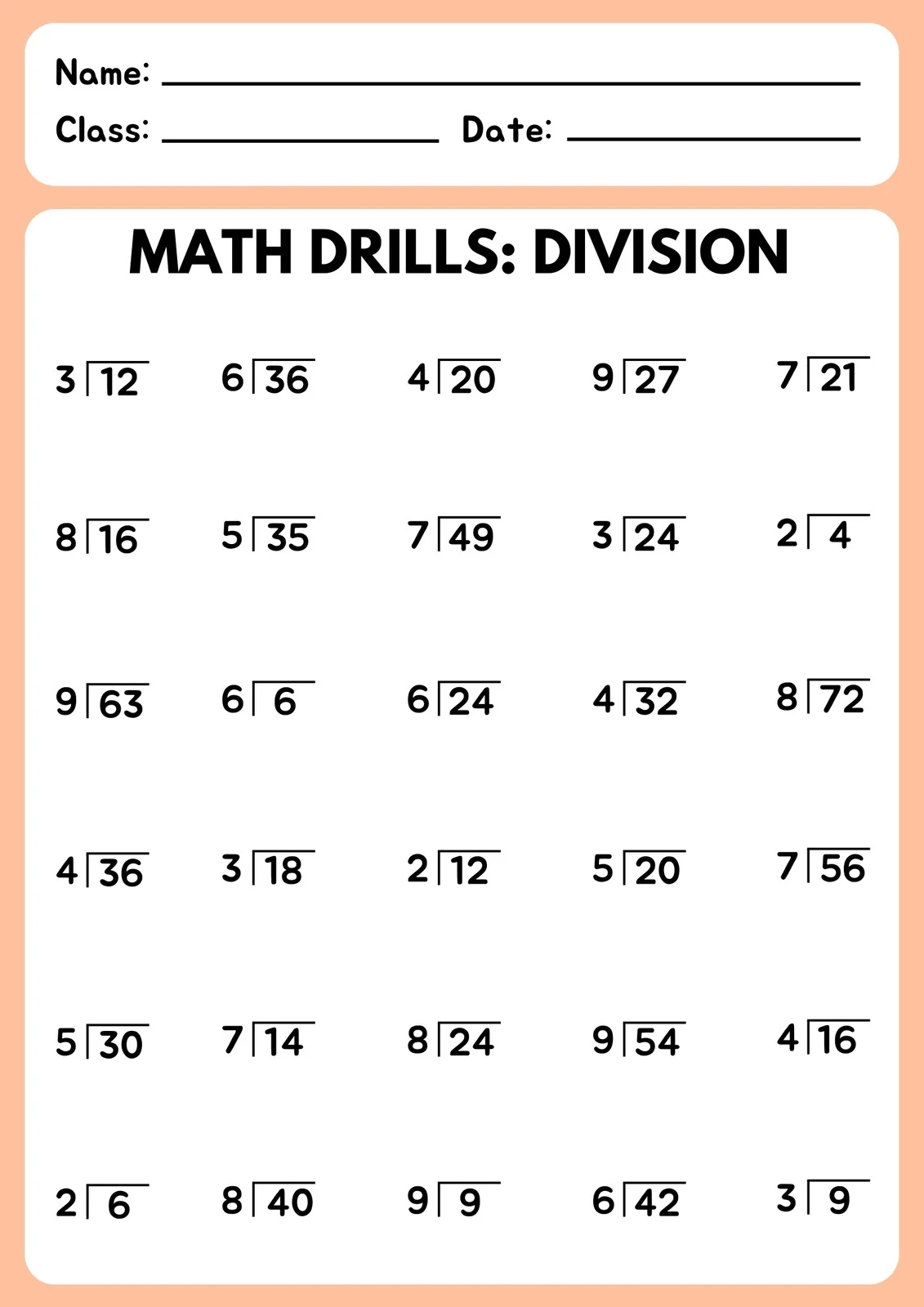 Free And Customizable Division Templates Canva Free And Customizable Division Templates Canva