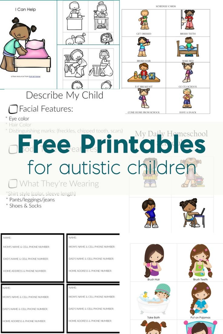 Free Autism Printables Library Visual Schedules Worksheets Free Autism Printables Library Visual Schedules Worksheets