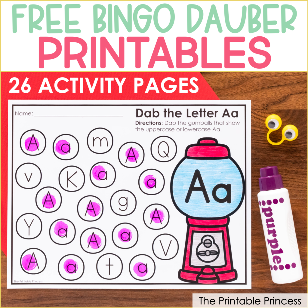 Printable Bingo Dauber Worksheets Printable Bingo Dauber Worksheets