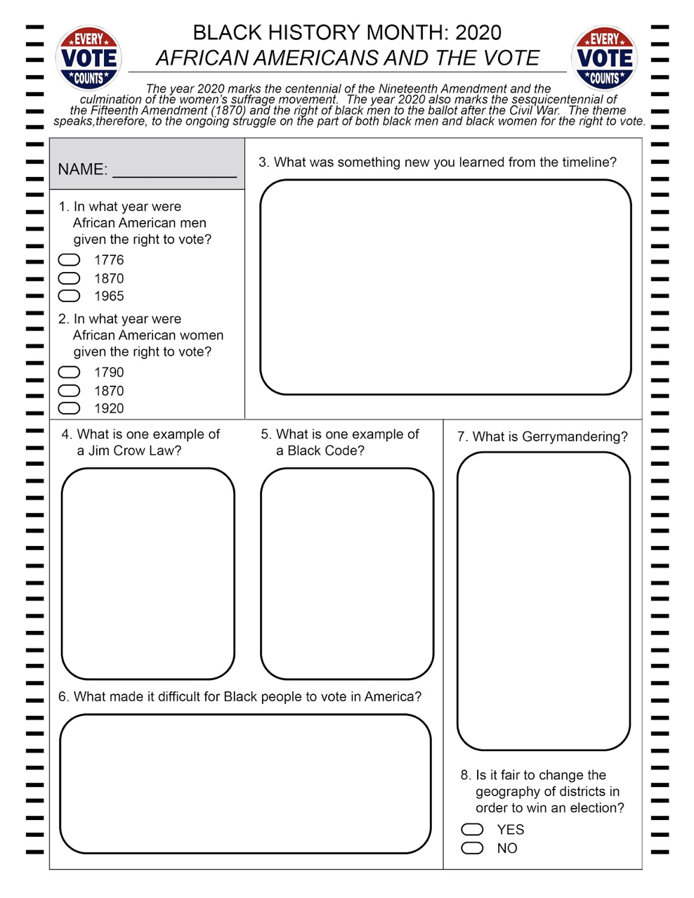 Free Black History Month Printable Worksheet Download Free Black Free Black History Month Printable Worksheet Download Free Black