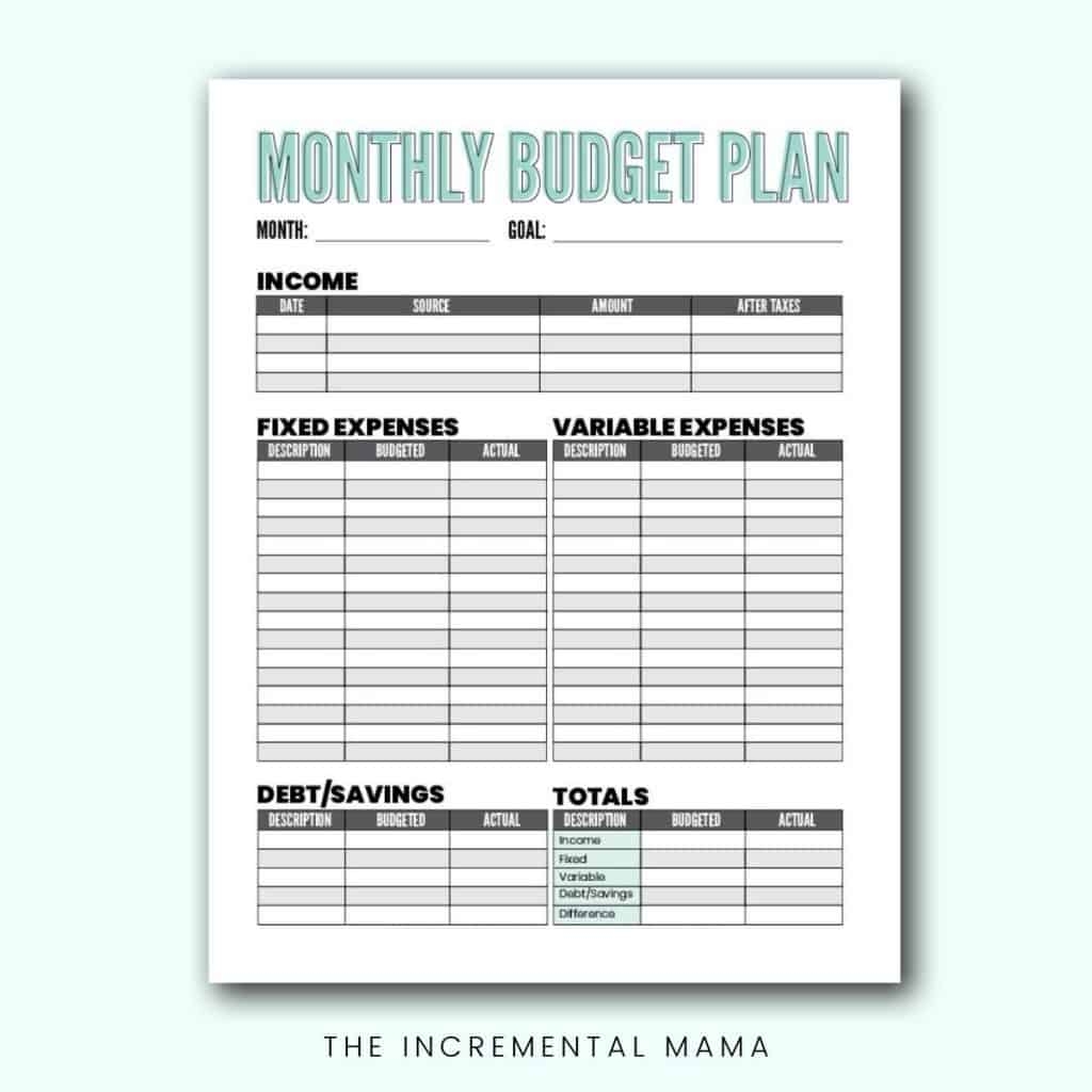 Free Blank Budget Worksheet Printables To Take Charge Of Your Free Blank Budget Worksheet Printables To Take Charge Of Your