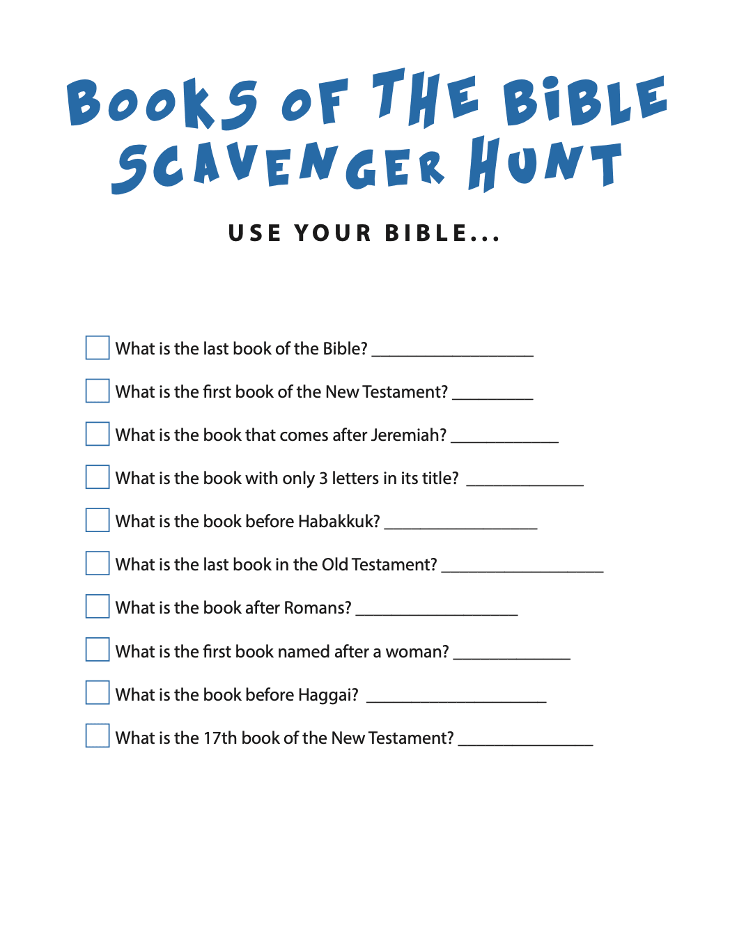 FREE Books Of The Bible Scavenger Hunt Children s Ministry Deals FREE Books Of The Bible Scavenger Hunt Children s Ministry Deals