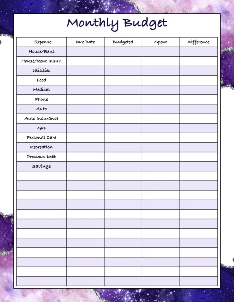 Free Budgeting Printables Expenses Goals amp Monthly Budget Free Budgeting Printables Expenses Goals amp Monthly Budget
