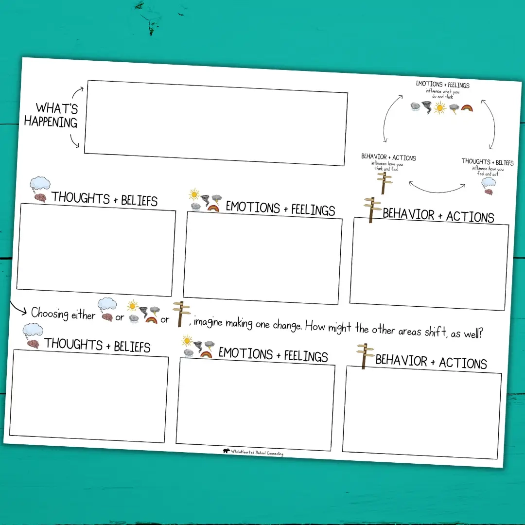Free CBT Worksheet Explore Feelings Thoughts And Actions Free CBT Worksheet Explore Feelings Thoughts And Actions