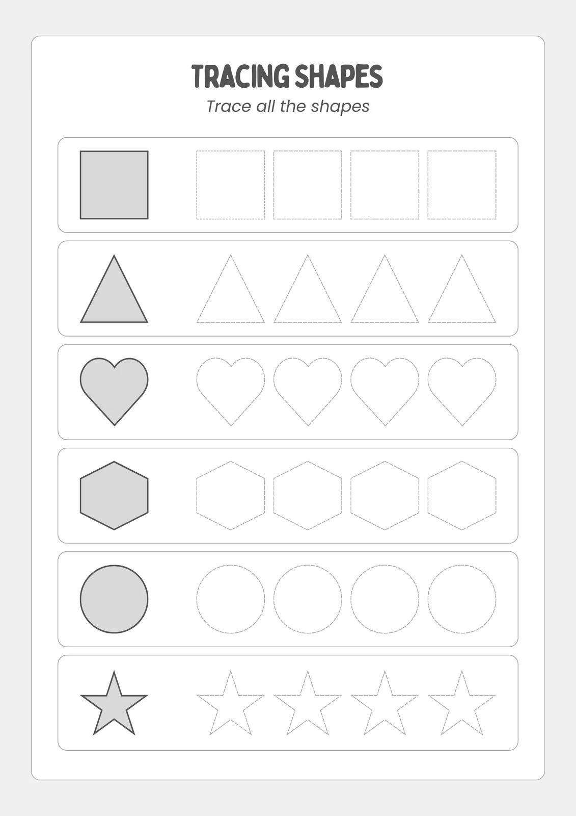Free Printable Shapes Worksheets Free Printable Shapes Worksheets