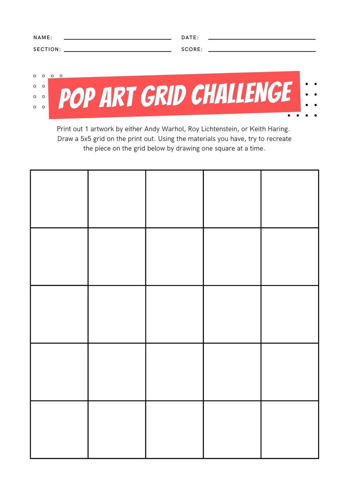 Free Custom Printable Art Worksheet Templates Canva Free Custom Printable Art Worksheet Templates Canva