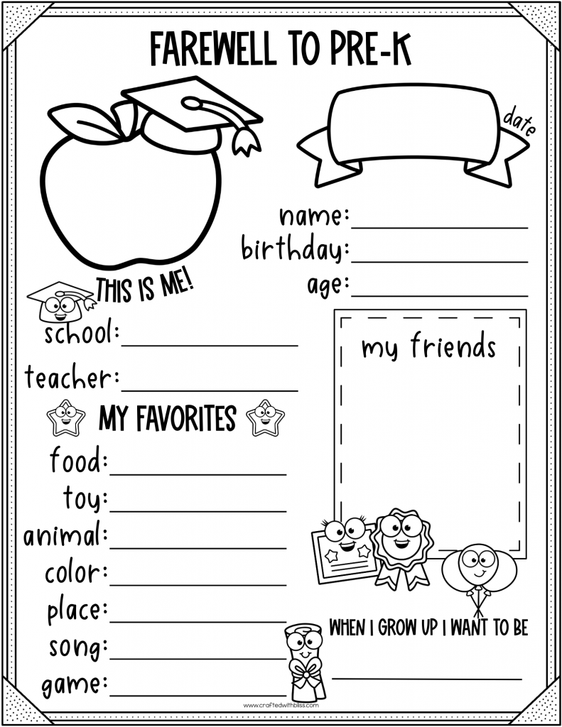 FREE End Of The Year Activity Preschool And Kindergarten FREE End Of The Year Activity Preschool And Kindergarten