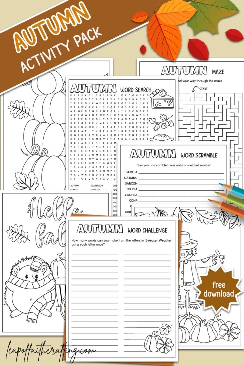 Free Printable Autumn Worksheets Free Printable Autumn Worksheets
