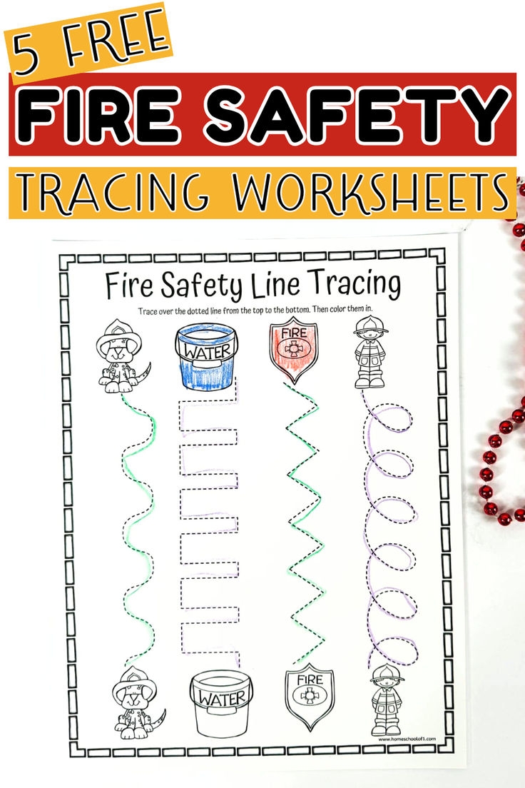 Free Fire Safety Tracing Worksheets For Preschool And Homeschool Free Fire Safety Tracing Worksheets For Preschool And Homeschool