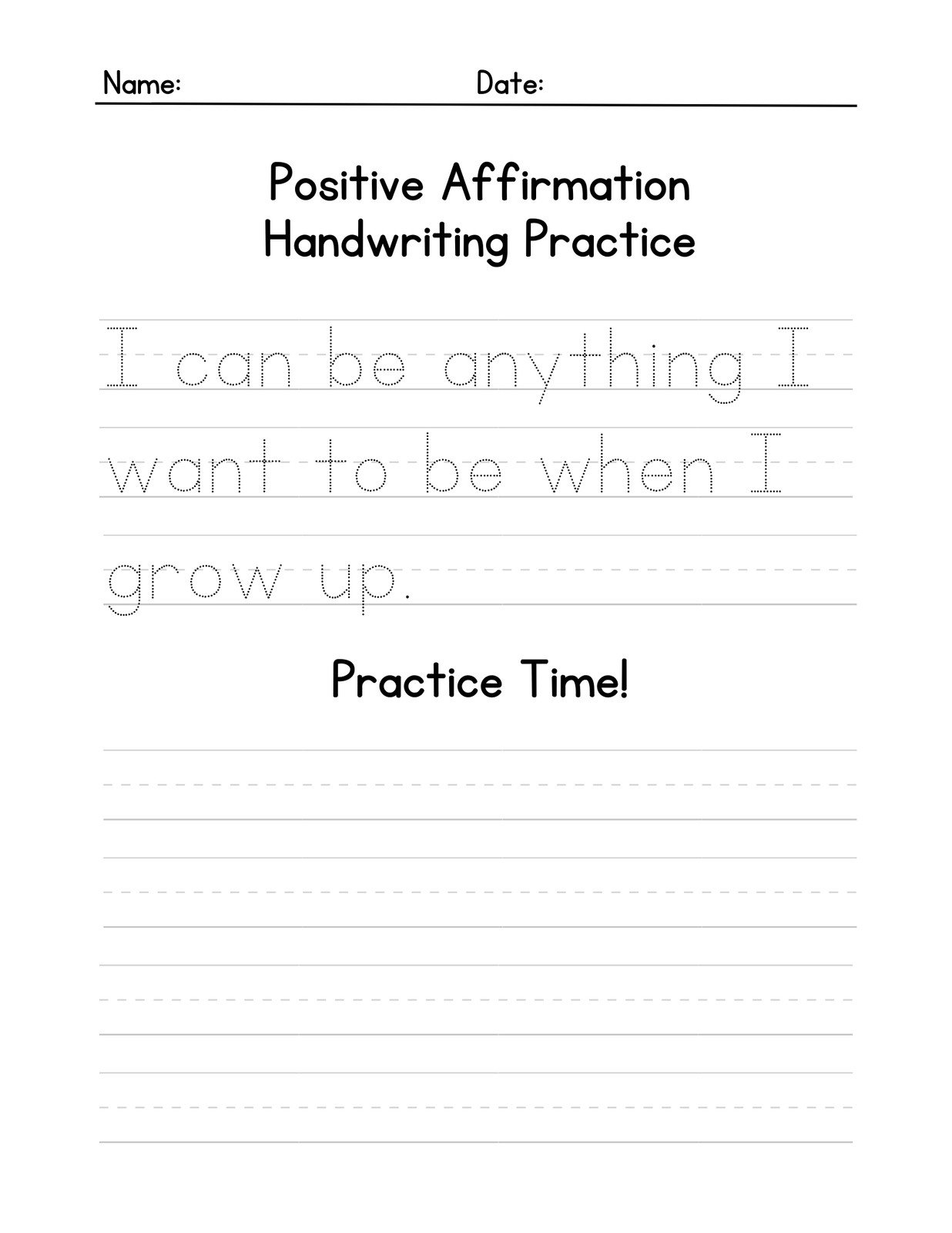 Printable Handwriting Worksheets Printable Handwriting Worksheets