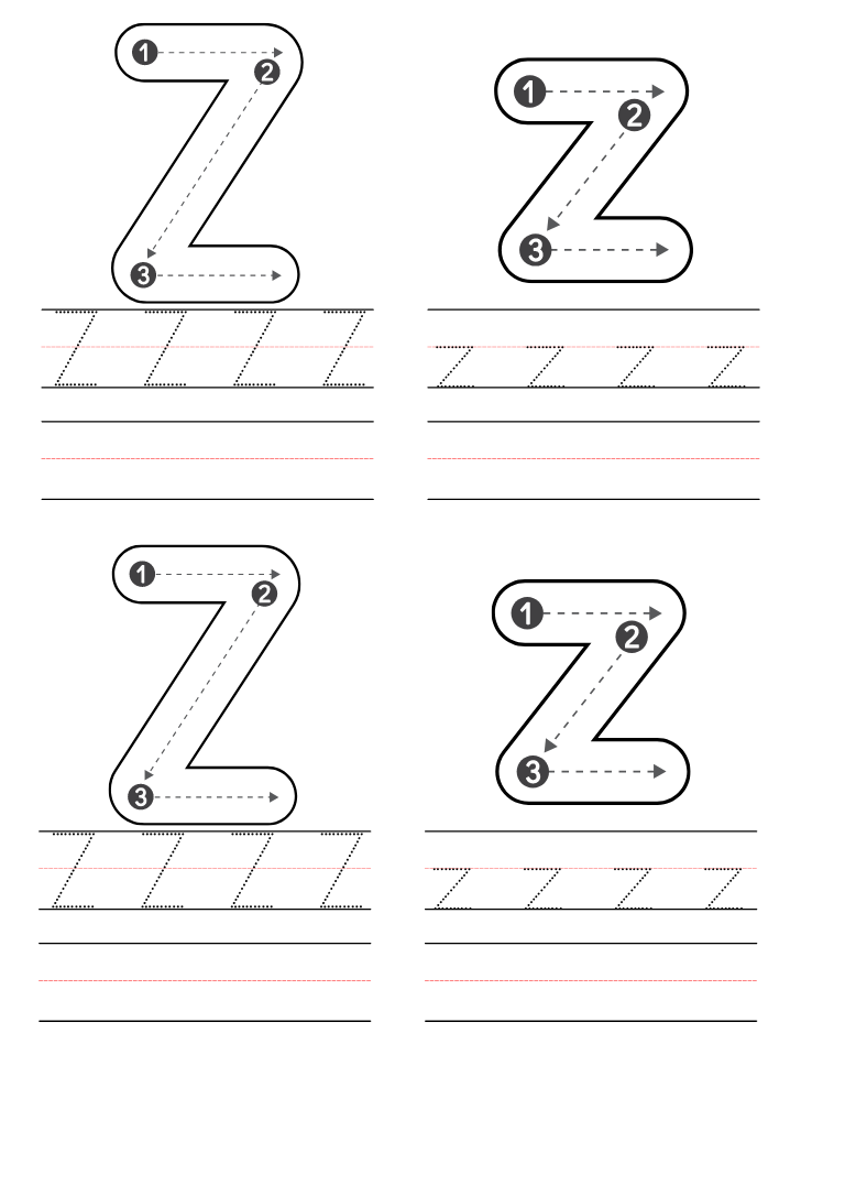 Free Kindergarten Letter Z Worksheets Printable PDF Free Kindergarten Letter Z Worksheets Printable PDF