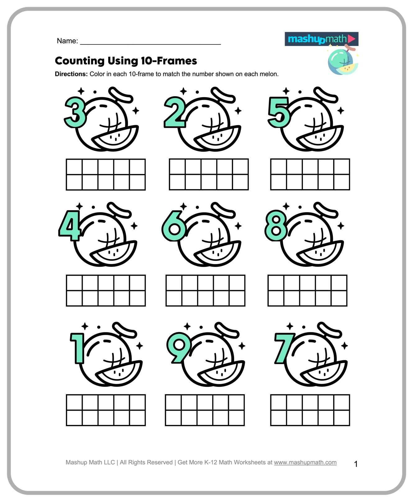 Free Kindergarten Math Worksheets Printable Mashup Math Free Kindergarten Math Worksheets Printable Mashup Math