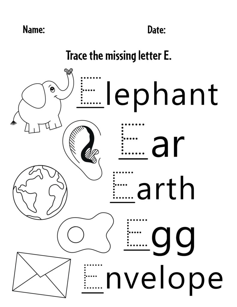 FREE Letter E Worksheets For Preschool The Hollydog Blog FREE Letter E Worksheets For Preschool The Hollydog Blog