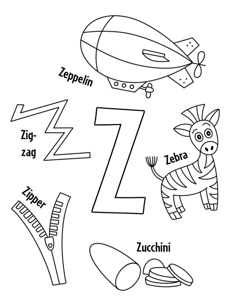 Free Printable Letter Z Worksheets For Kindergarten Free Printable Letter Z Worksheets For Kindergarten