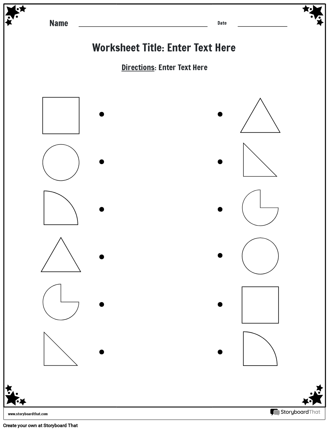 Free Matching Shapes Worksheets By Storyboard That Free Matching Shapes Worksheets By Storyboard That