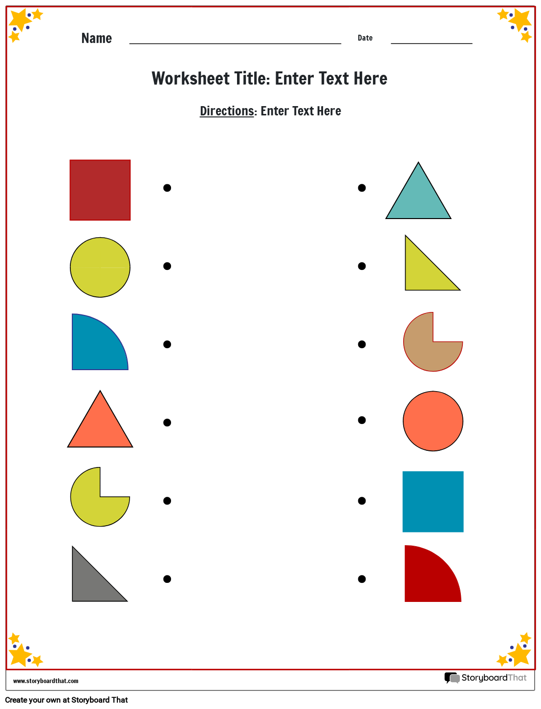 Free Matching Shapes Worksheets By Storyboard That Free Matching Shapes Worksheets By Storyboard That