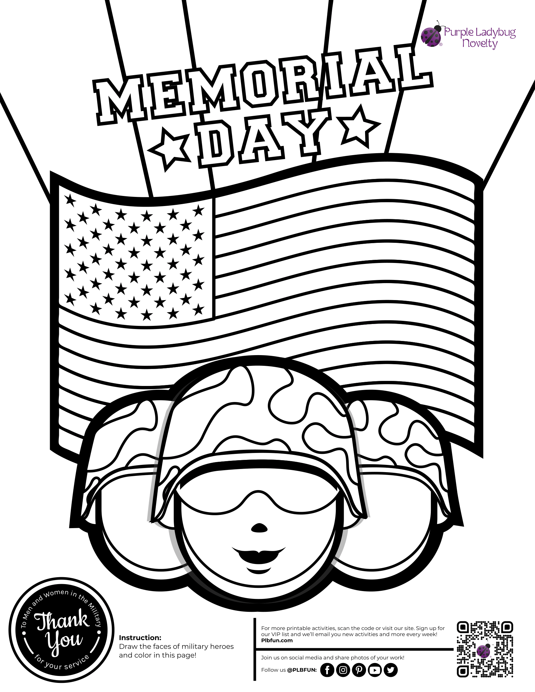 Free Memorial Day Printables Printable Party Favors Free Memorial Day Printables Printable Party Favors