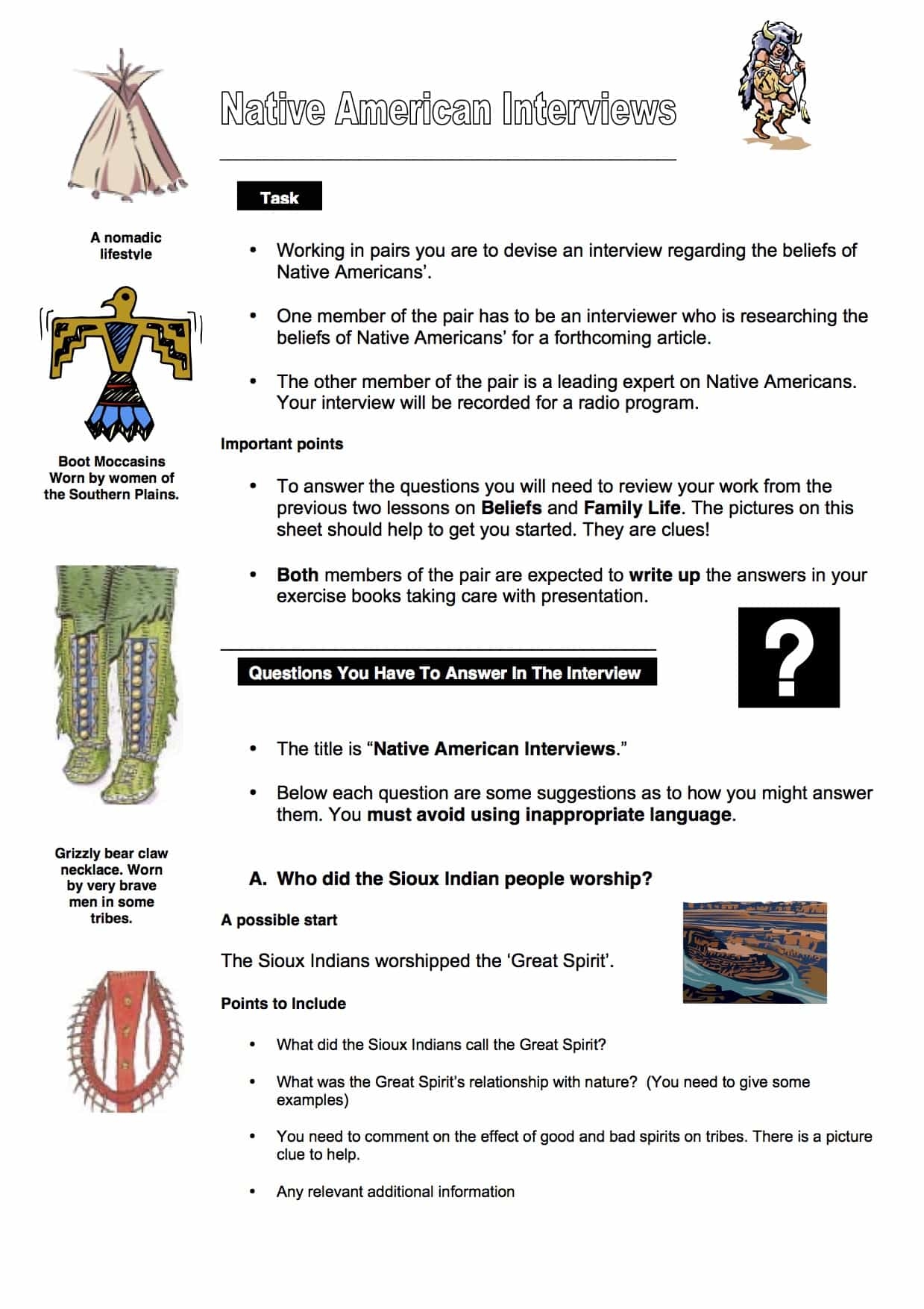 Free Native Americans Worksheet Download Free Native Americans Free Native Americans Worksheet Download Free Native Americans