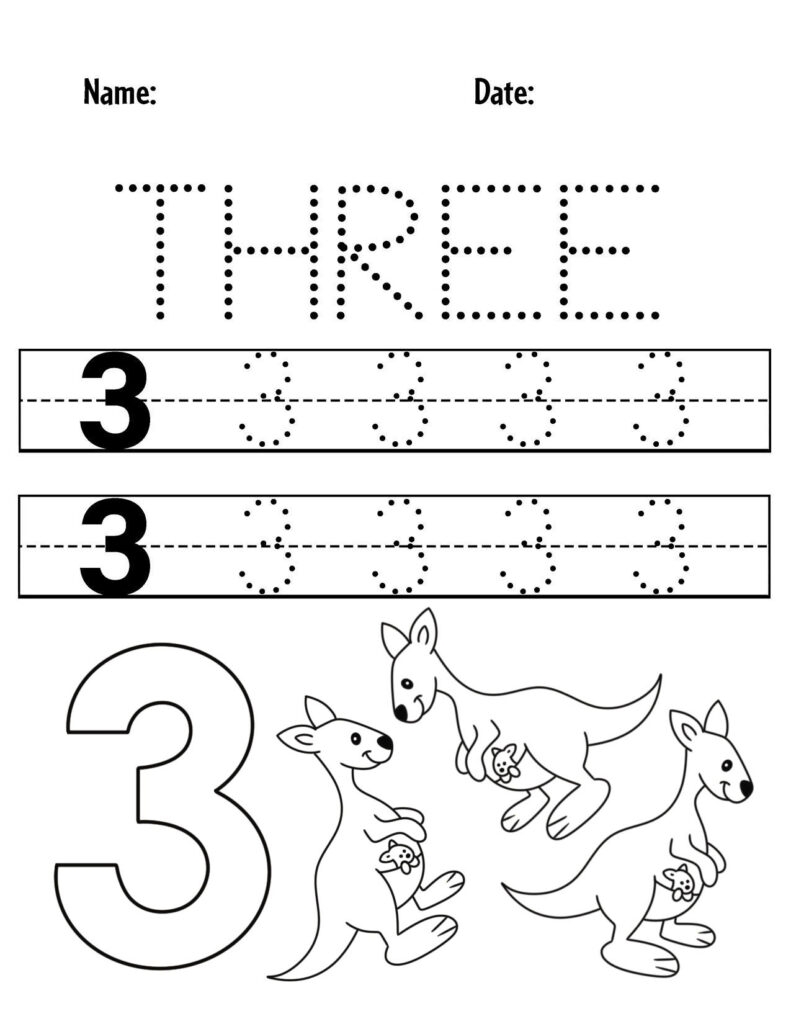 FREE Number 3 Worksheets For Preschool The Hollydog Blog FREE Number 3 Worksheets For Preschool The Hollydog Blog