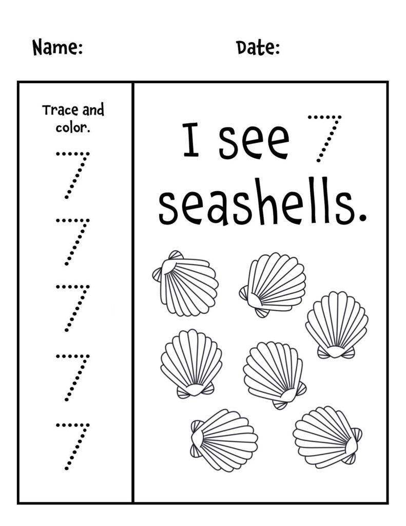 FREE Number 7 Worksheets For Preschool The Hollydog Blog FREE Number 7 Worksheets For Preschool The Hollydog Blog