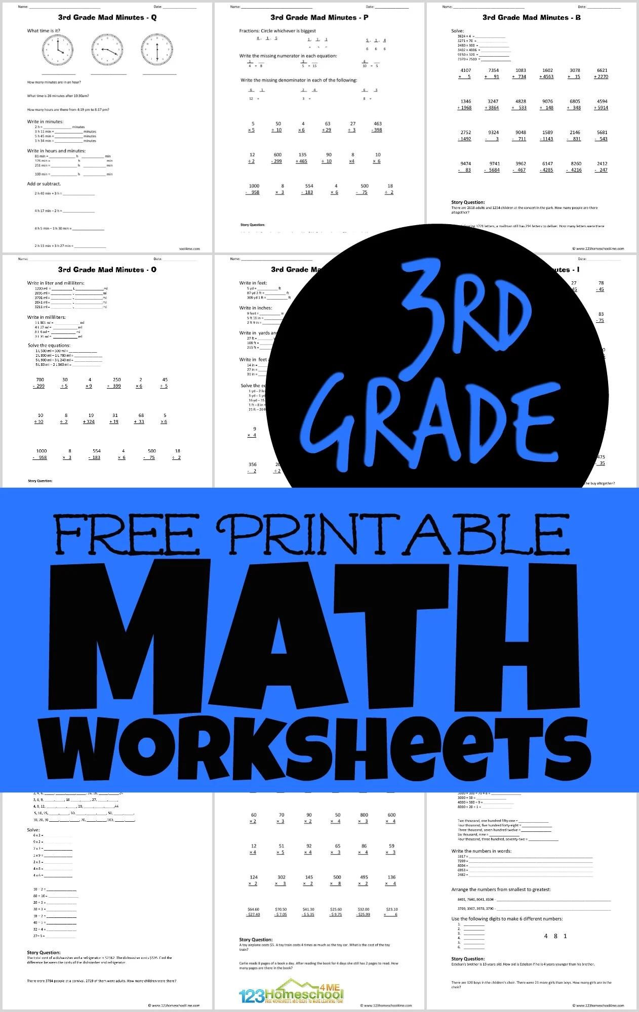 3rd Grade Math Worksheets Printable Free 3rd Grade Math Worksheets Printable Free