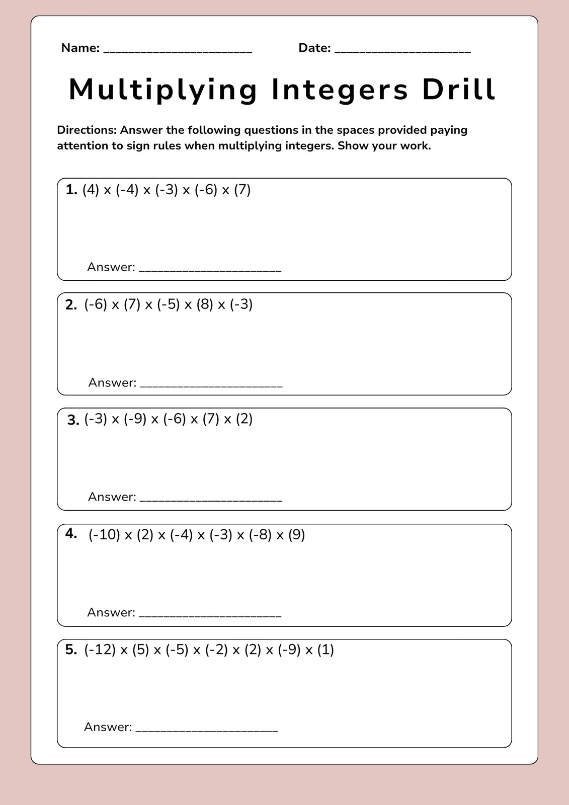 Printable Math Worksheets For 8th Graders Printable Math Worksheets For 8th Graders