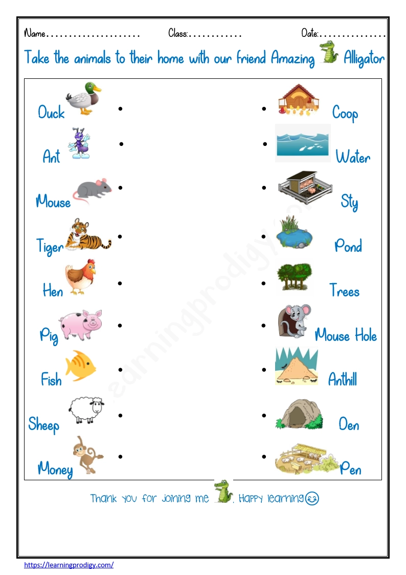 Free Printable Animal Habitats Worksheet Learning Prodigy Science Free Printable Animal Habitats Worksheet Learning Prodigy Science