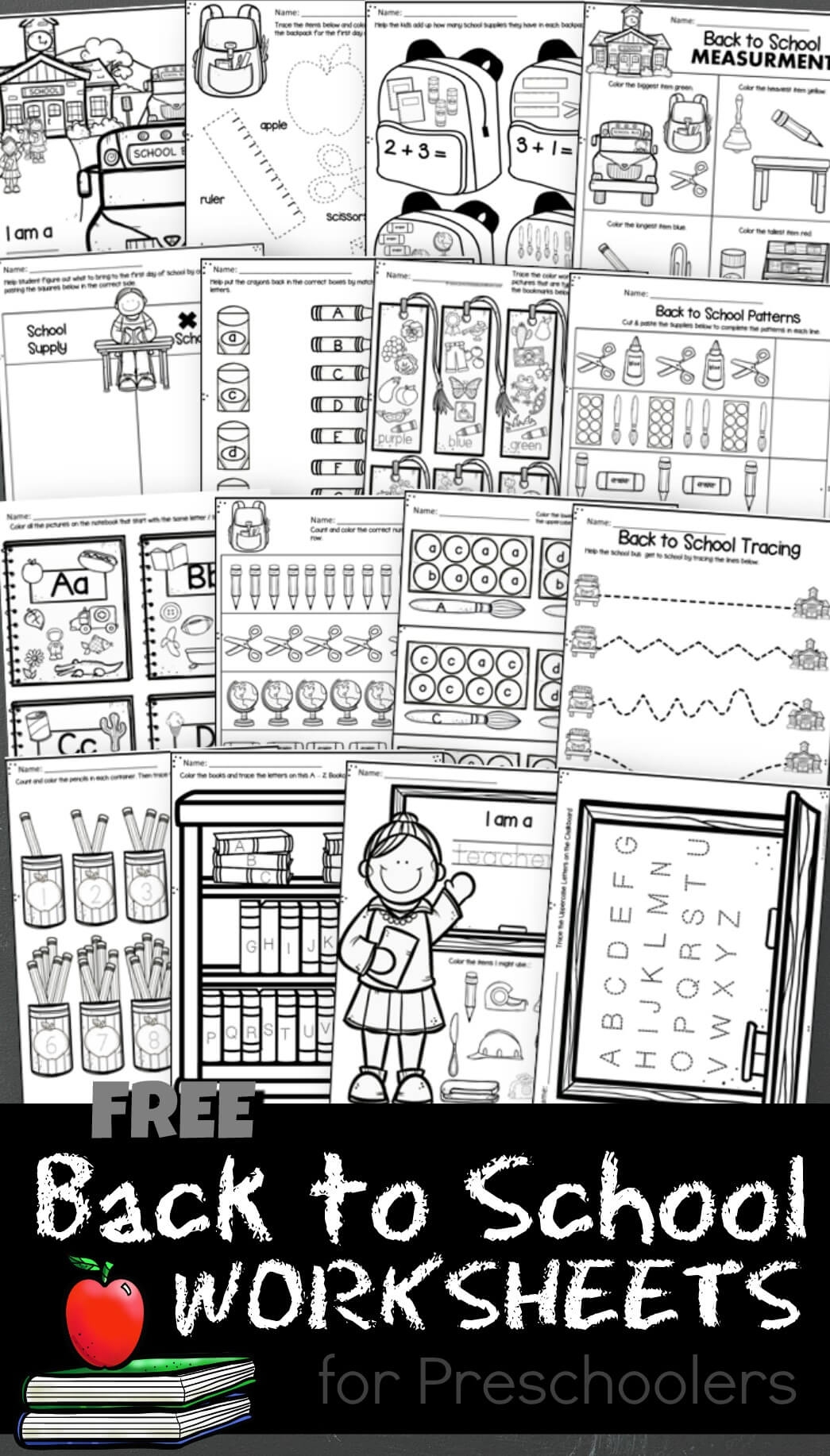 Free Printable Back To School Worksheets Free Printable Back To School Worksheets