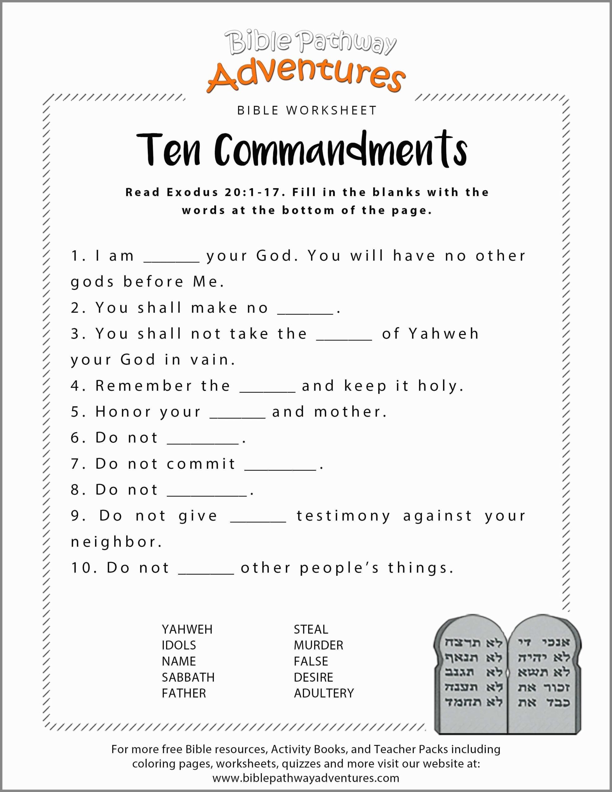 Free Printable Bible Worksheets For Youth Free Printable Bible Worksheets For Youth