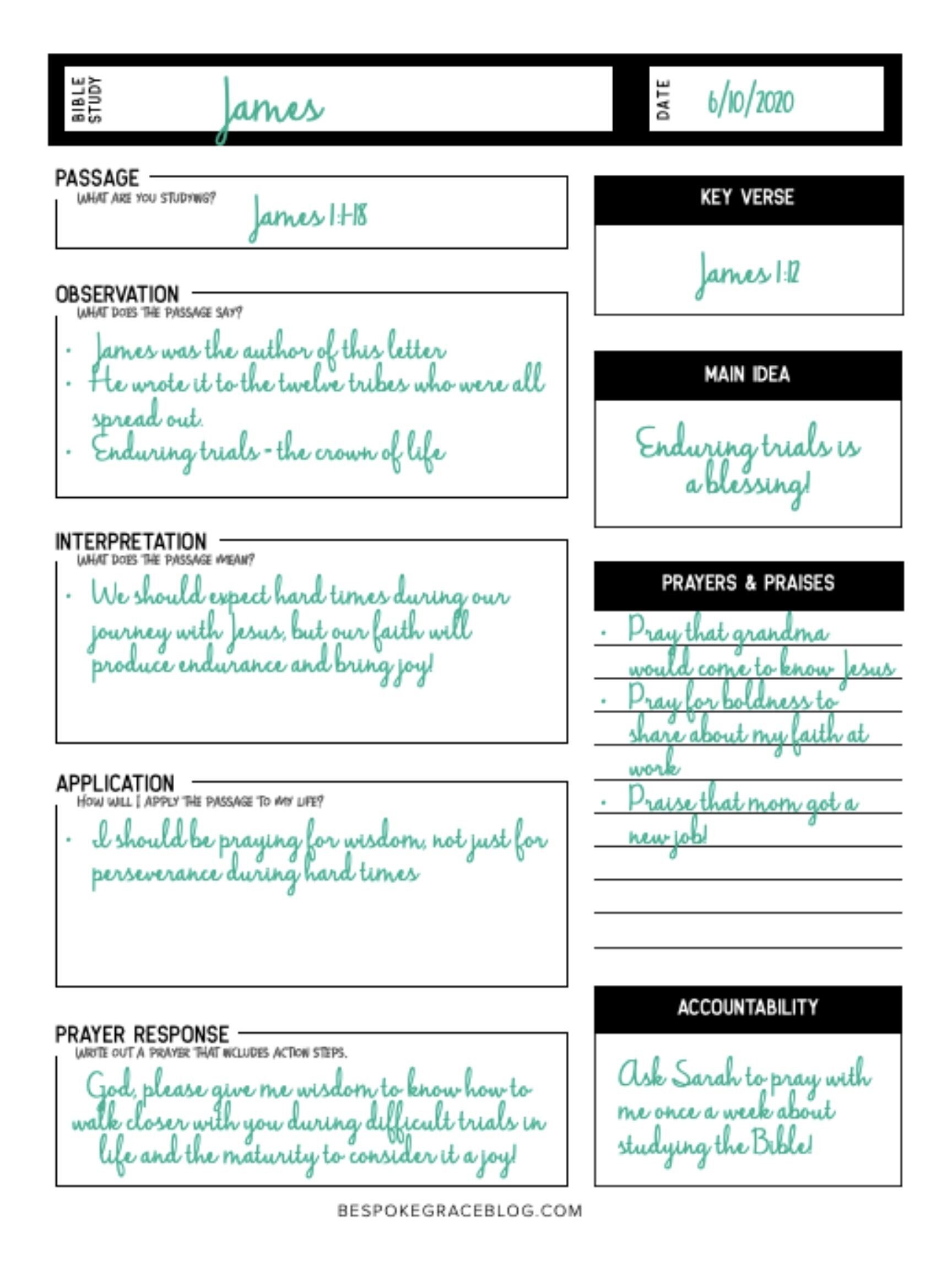 FREE Printable Bible Study Worksheet Bespoke Grace Worksheets FREE Printable Bible Study Worksheet Bespoke Grace Worksheets