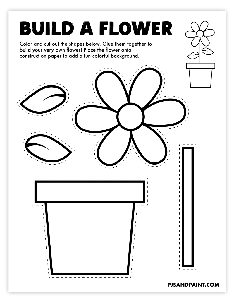 Free Printable Spring Cut And Paste Worksheets Free Printable Spring Cut And Paste Worksheets