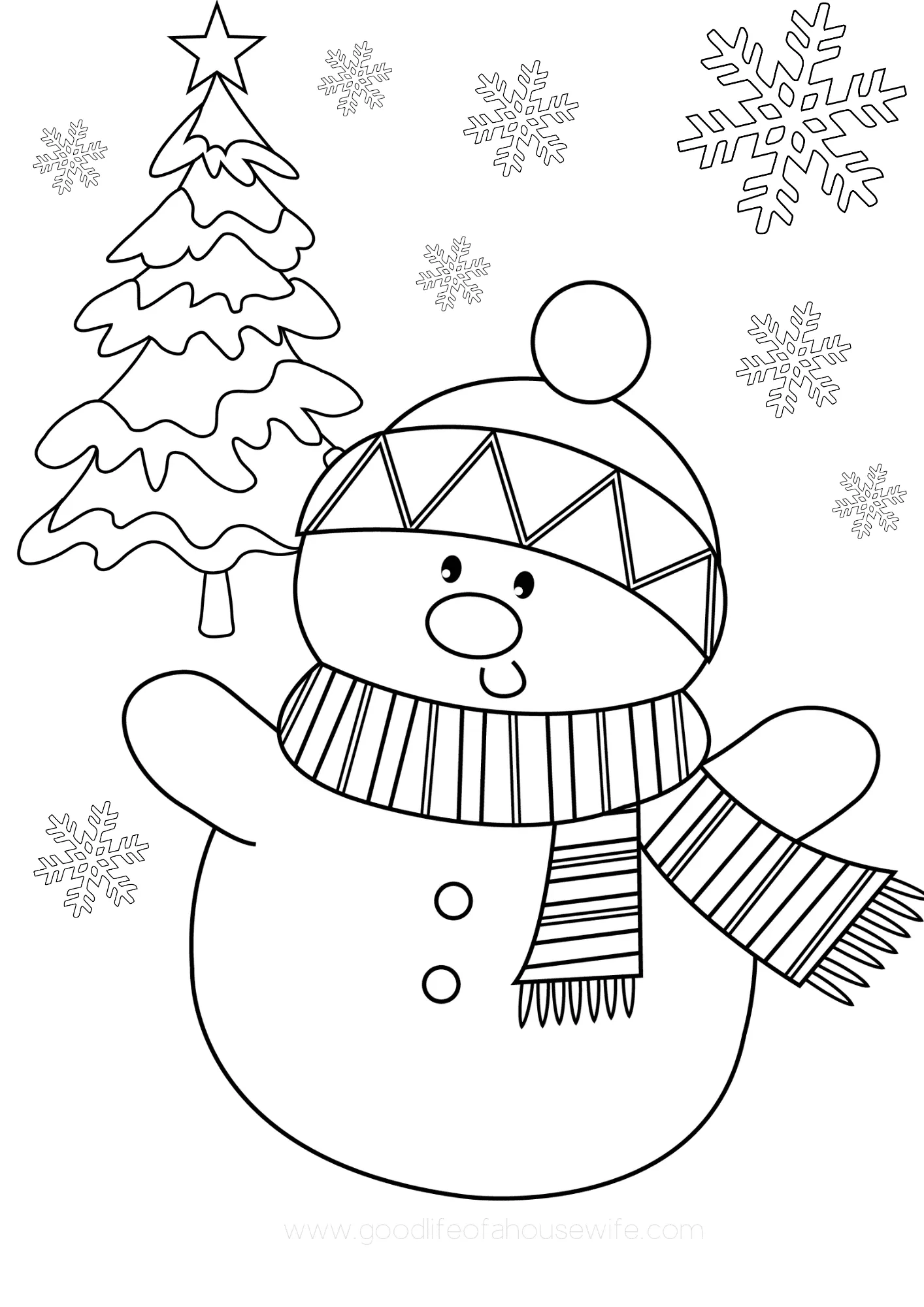 Free Printable Christmas Coloring Pages Easy Fun For Everyone Free Printable Christmas Coloring Pages Easy Fun For Everyone
