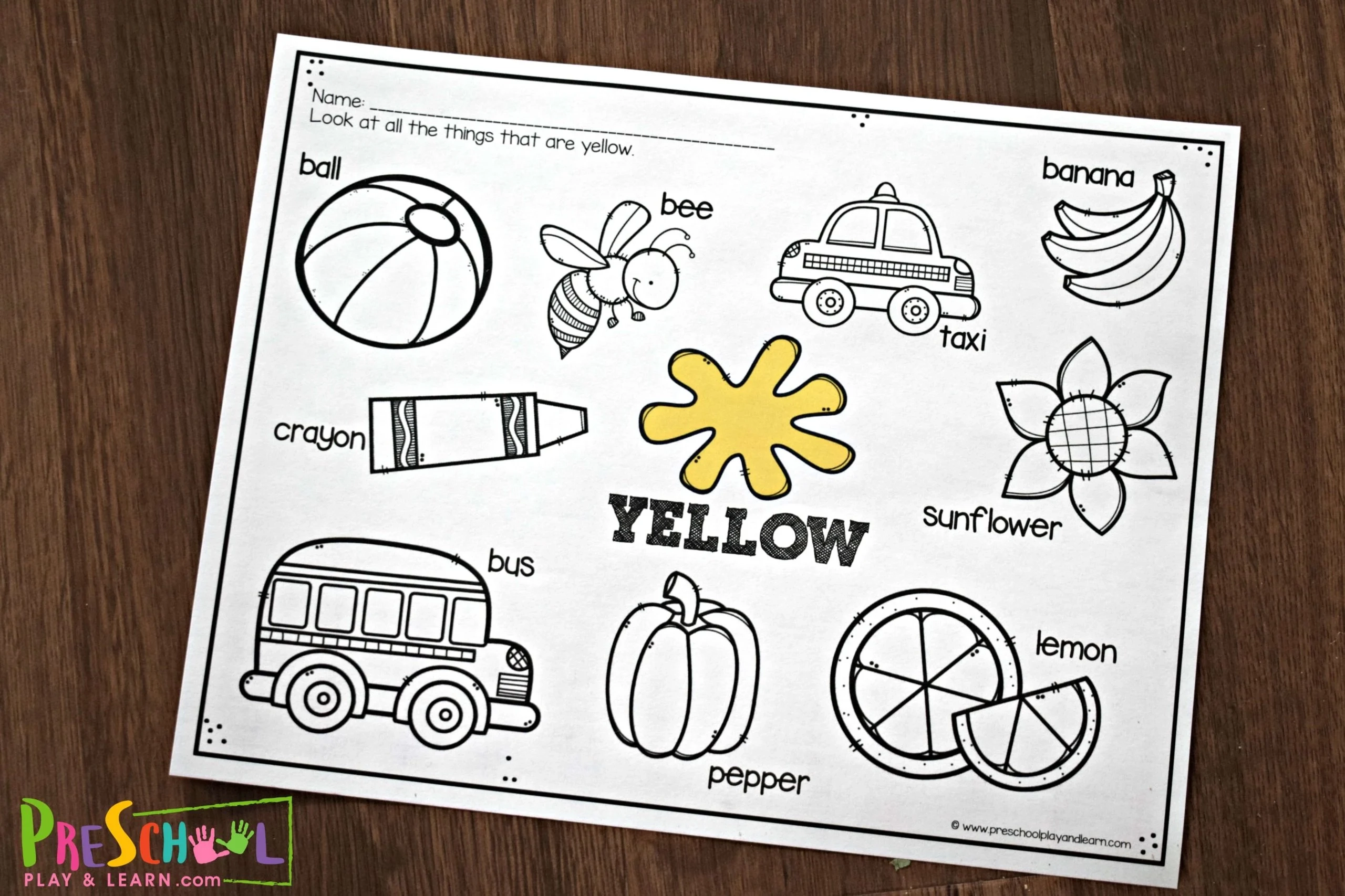 FREE Printable Color Worksheets For Kids FREE Printable Color Worksheets For Kids
