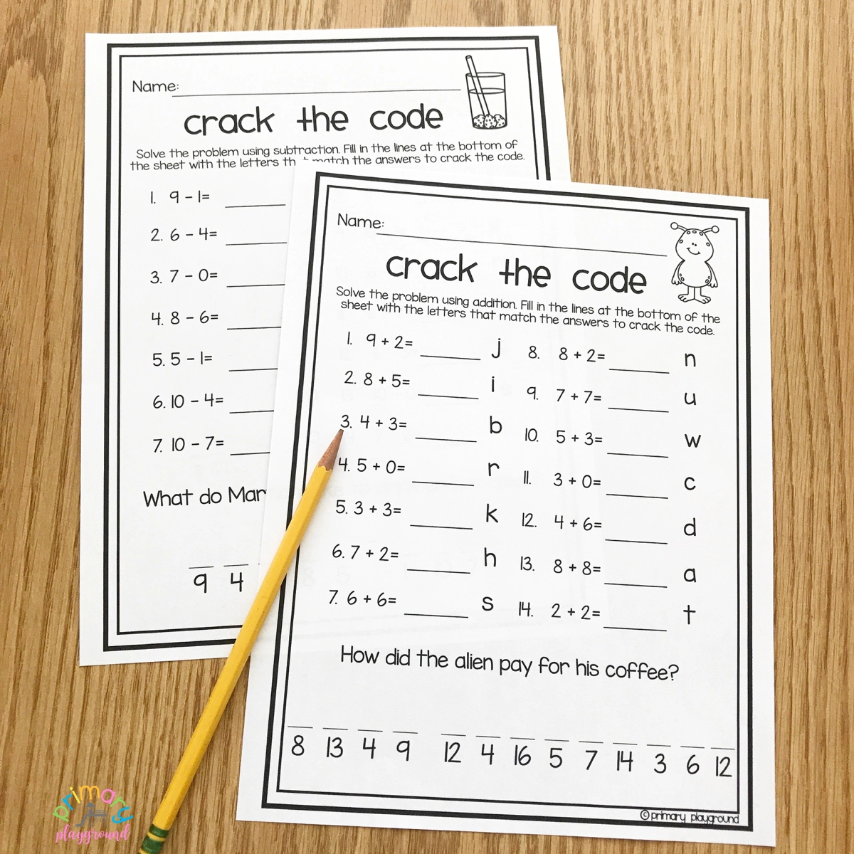 Free Printable Crack The Code Math Primary Playground Free Printable Crack The Code Math Primary Playground