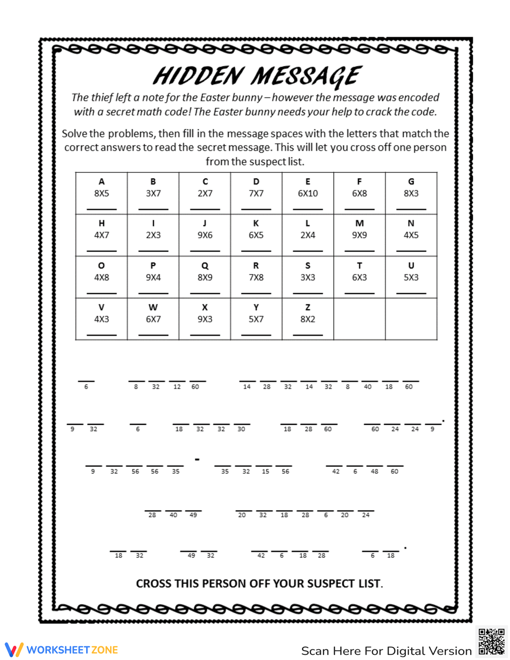 Free Printable Crack The Code Worksheet For Students Worksheets Free Printable Crack The Code Worksheet For Students Worksheets