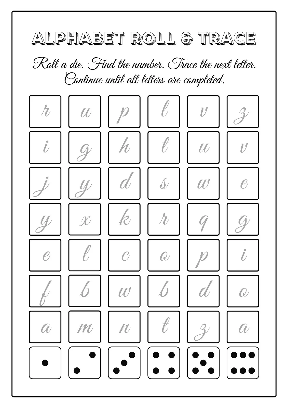 Cursive Alphabet Worksheets Printable Cursive Alphabet Worksheets Printable