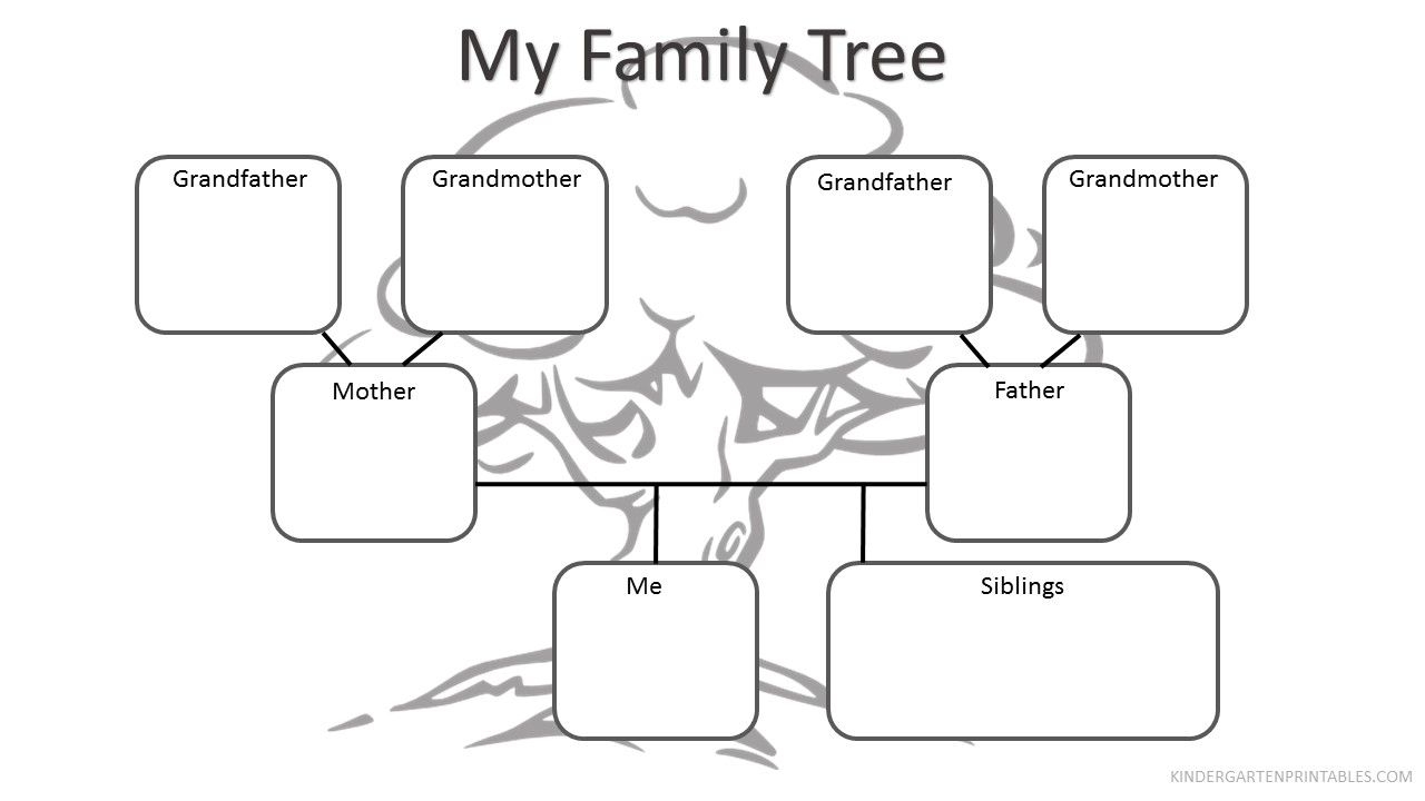 Family Tree Worksheet Printable Family Tree Worksheet Printable