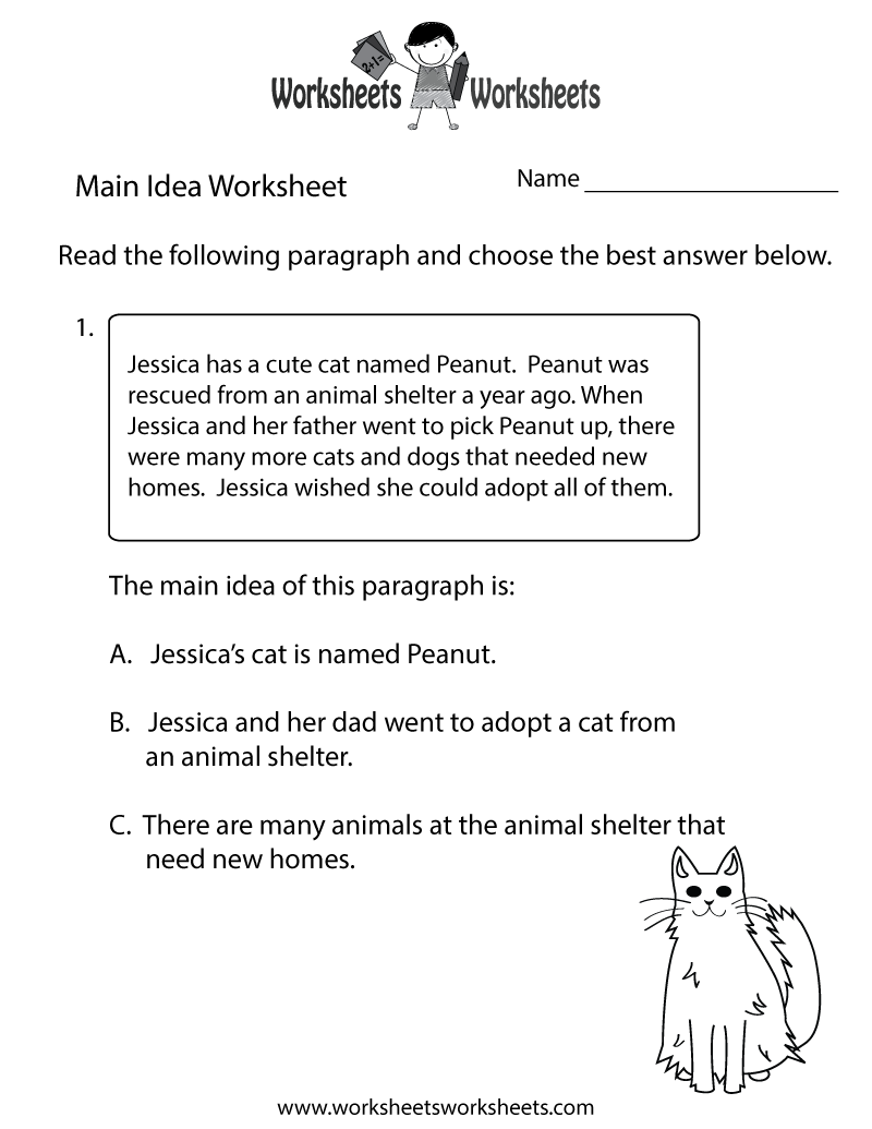 Free Printable Finding The Main Idea Worksheet Worksheets Library Free Printable Finding The Main Idea Worksheet Worksheets Library
