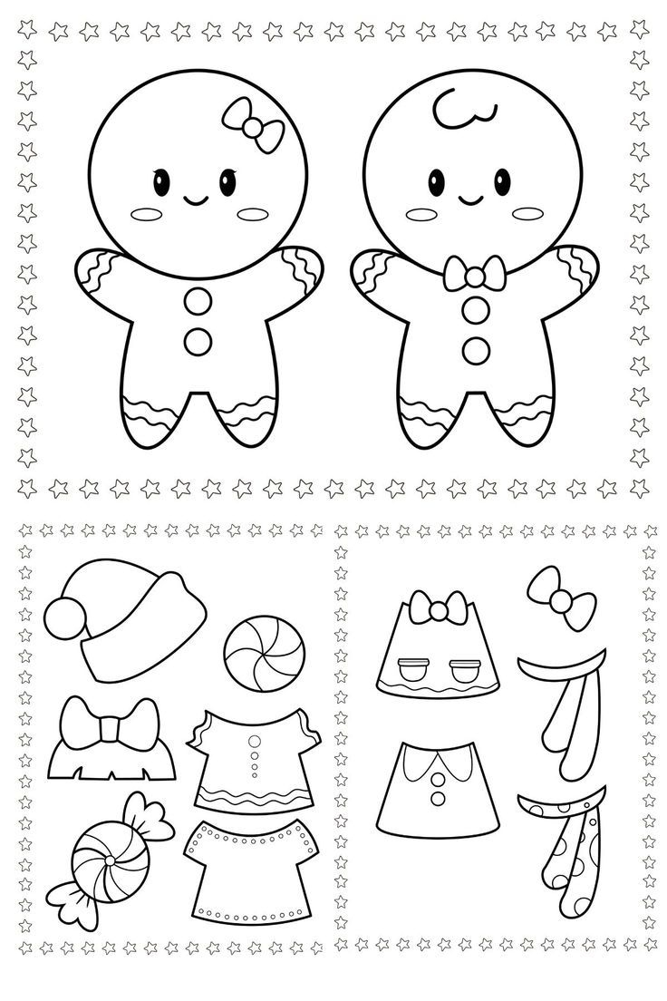 Free Printable Gingerbread Man Dress Up Free Printable Gingerbread Man Dress Up
