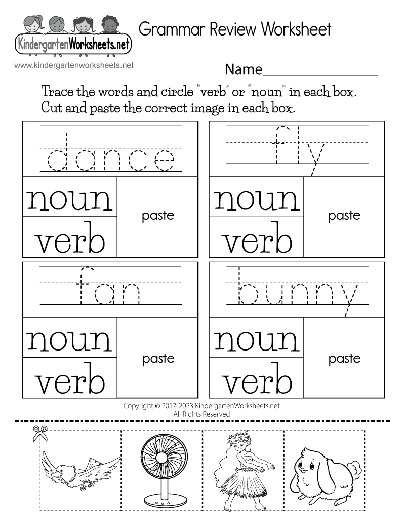 Free Printable Grammar Review Worksheet Free Printable Grammar Review Worksheet